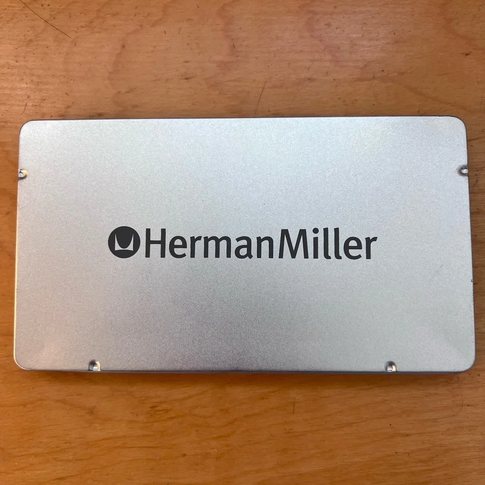 Herman Miller Silver Metal pencil set and pencils *rare*